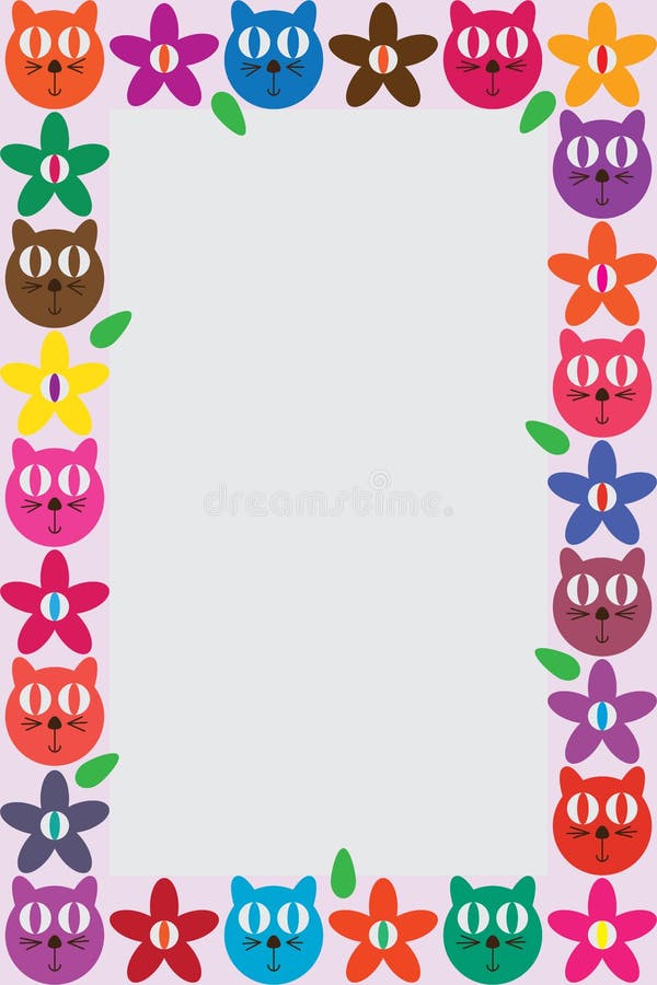 Quadro da flor do olho de gato ilustração royalty free Quadro da flor do olho de gato ilustração royalty free
