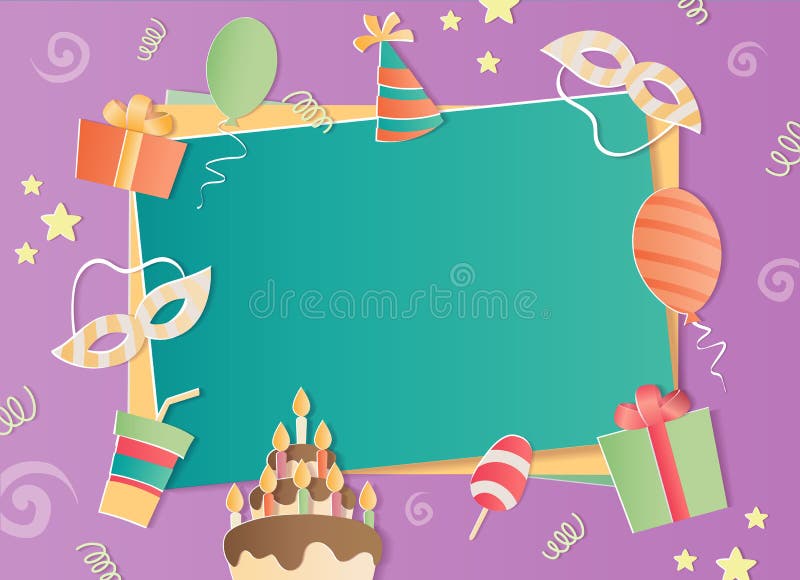 Quadro da foto do feliz aniversario ilustração royalty free Quadro da foto do feliz aniversario ilustração royalty free