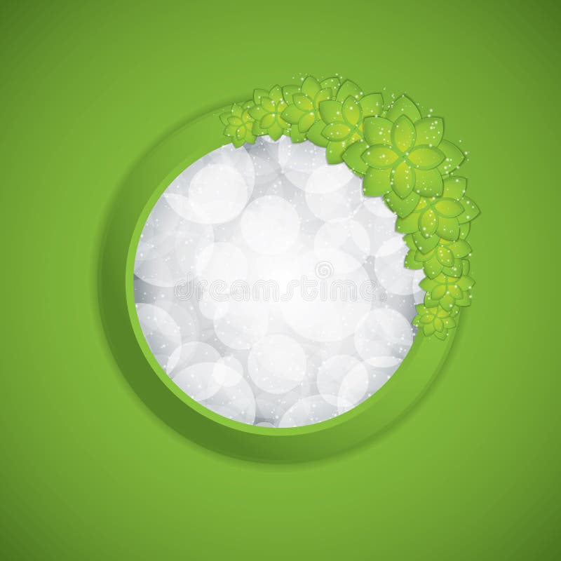 Quadro da mola ilustração do vetor