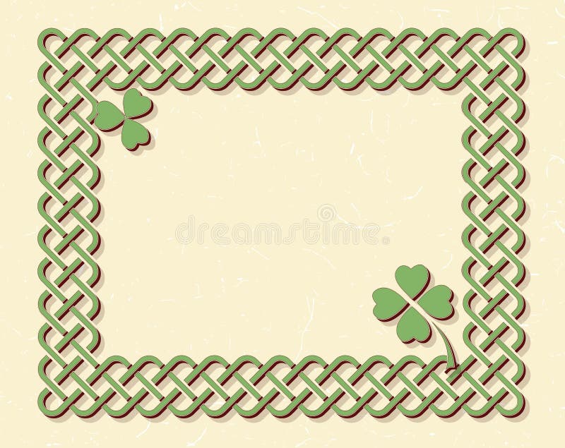 Quadro de estilo celta do nó ilustração royalty free Quadro de estilo celta do nó ilustração royalty free