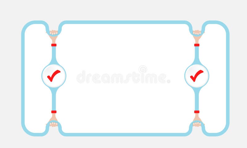 Quadro de texto azul para seus texto e caixa de verificação ilustração royalty free Quadro de texto azul para seus texto e caixa de verificação ilustração royalty free