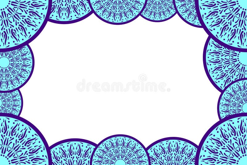 Quadro decorativo abstrato azul para fotografias, cartões, convites, folhetos Molde azul brilhante do quadro da foto ilustração do vetor Quadro decorativo abstrato azul para fotografias, cartões, convites, folhetos Molde azul brilhante do quadro da foto ilustração do vetor