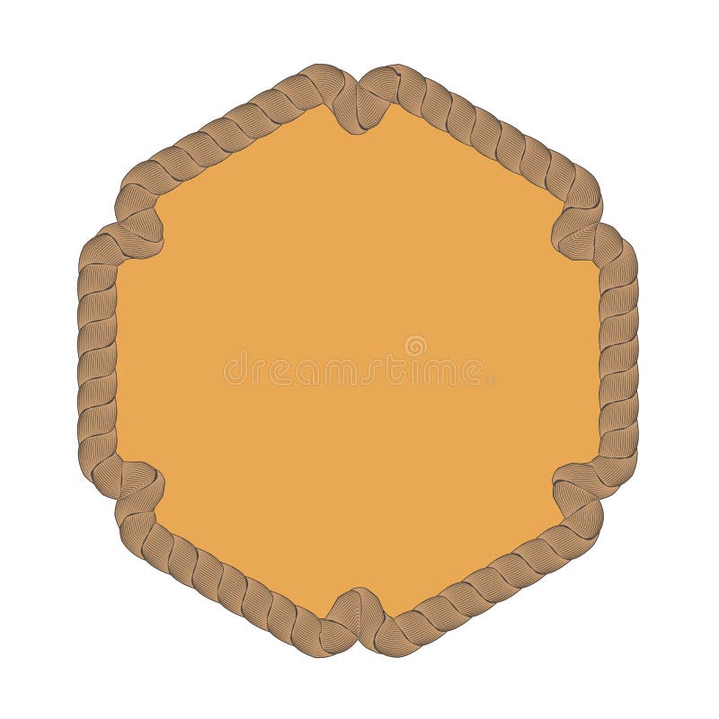 Quadro decorativo criativo da corda ilustração royalty free Quadro decorativo criativo da corda ilustração royalty free
