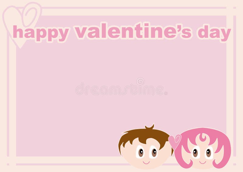 Quadro do Valentim com pares loving ilustração royalty free Quadro do Valentim com pares loving ilustração royalty free