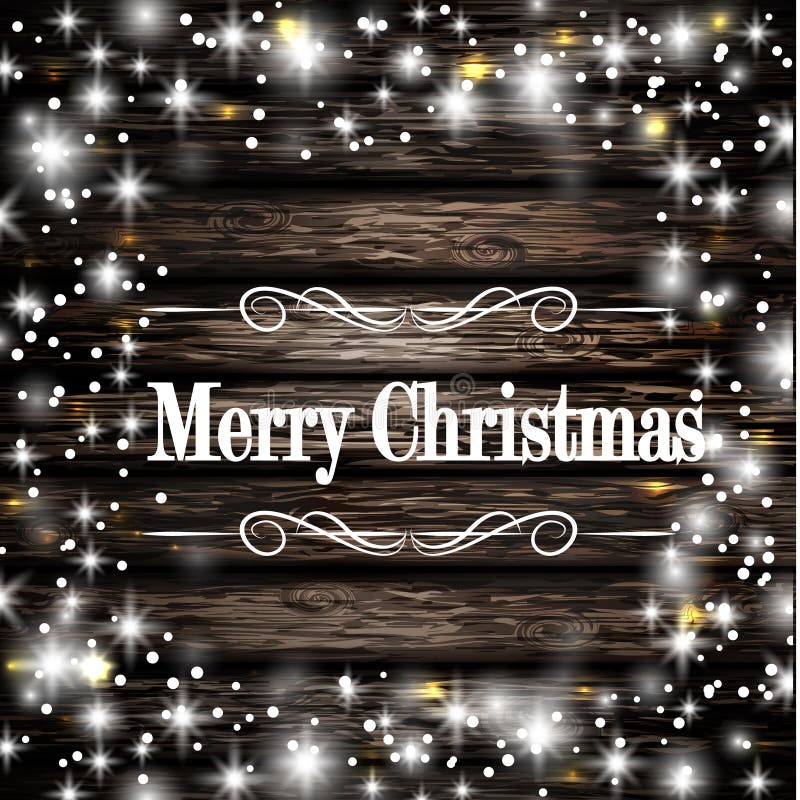 Moldura de Natal e neve ilustração stock