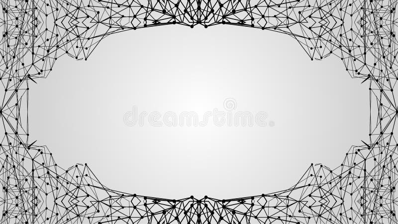 Quadro futurista do molde Baixo ornamento poli do fundo moderno para o espaço da cópia Projeto criativo da malha do polígono ilustração stock Quadro futurista do molde Baixo ornamento poli do fundo moderno para o espaço da cópia Projeto criativo da malha do polígono ilustração stock