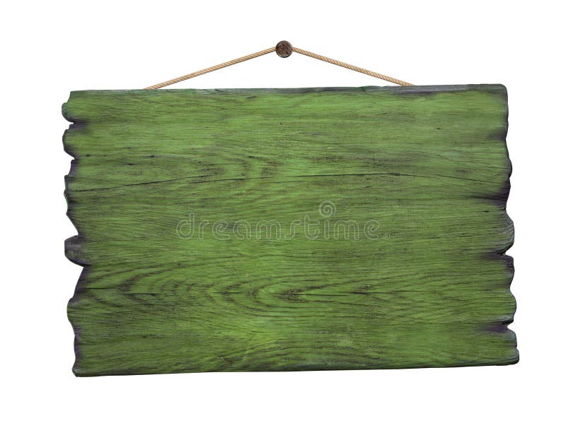 Quadro indicador de madeira verde do Grunge que pendura no prego imagens de stock Quadro indicador de madeira verde do Grunge que pendura no prego imagens de stock