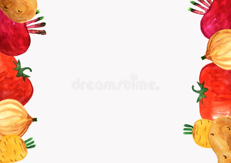 Quadro vertical dos vegetais em um fundo branco ilustração do vetor Quadro vertical dos vegetais em um fundo branco ilustração do vetor