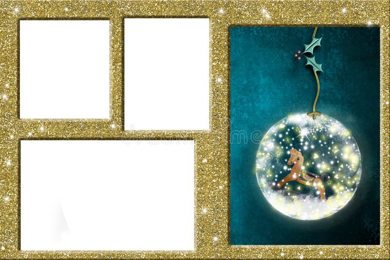 Quadros da foto do Natal imagem de stock Quadros da foto do Natal imagem de stock