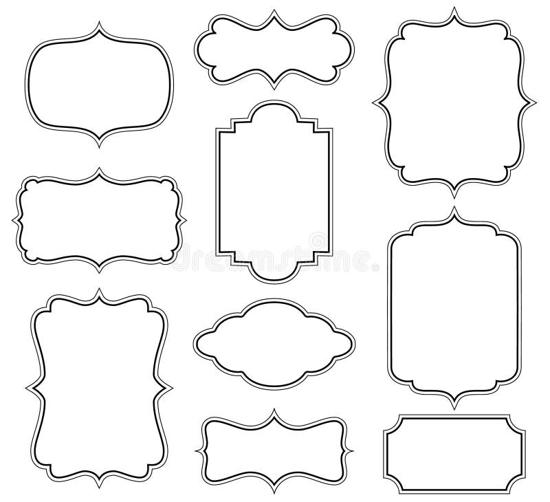 Quadros do vetor ilustração royalty free Quadros do vetor ilustração royalty free