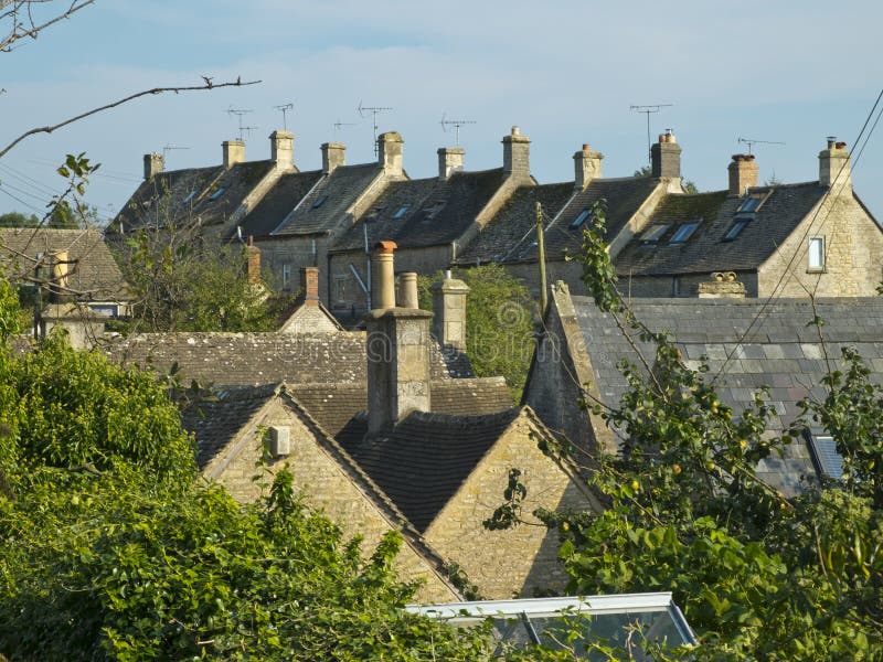 Quaint Bisley, The Cotswolds, Gloucestershire, Verenigd Koninkrijk stock afbeelding Quaint Bisley, The Cotswolds, Gloucestershire, Verenigd Koninkrijk stock afbeelding