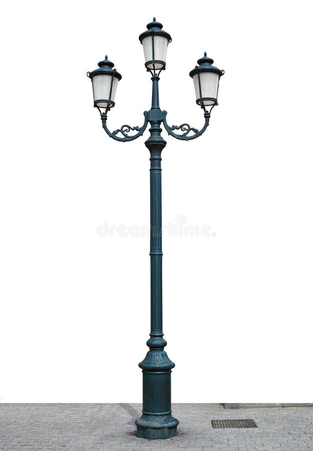 A quaint street lamp with shadow