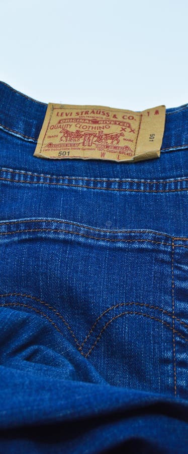 Levi Strauss 501 label editorial stock photo. Image of jeans - 144711573