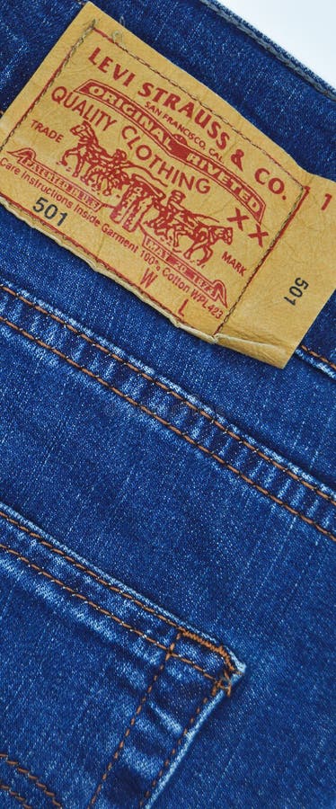 Levi Strauss 501 label editorial image. Image of classic - 245516550