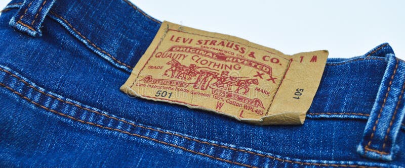 Levi Strauss 501 label editorial photo. Image of clothes - 245516461