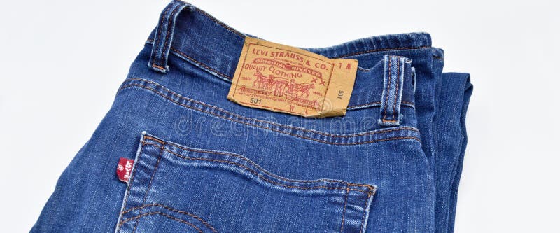 Levi Strauss 501 label editorial stock photo. Image of jeans - 144711573