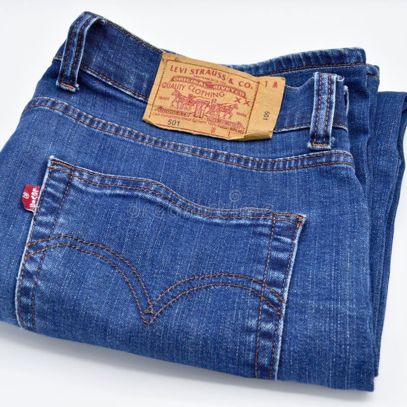 Levi Strauss 501 label editorial stock photo. Image of jeans - 144711573