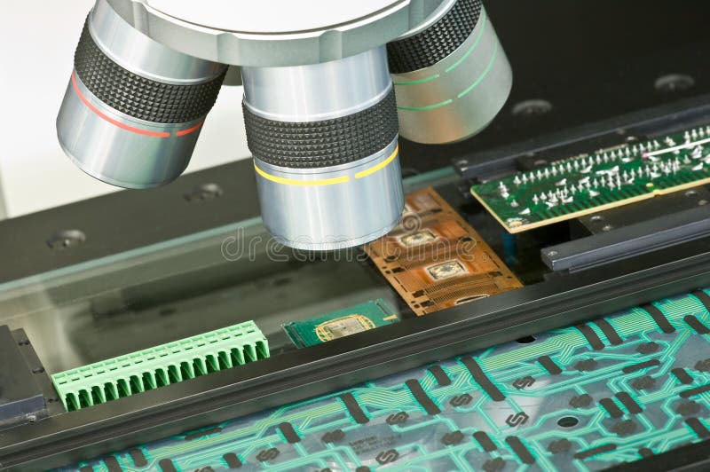 Quality check with optical measuring system. Board survey stock images, royalty-free photos and pictures