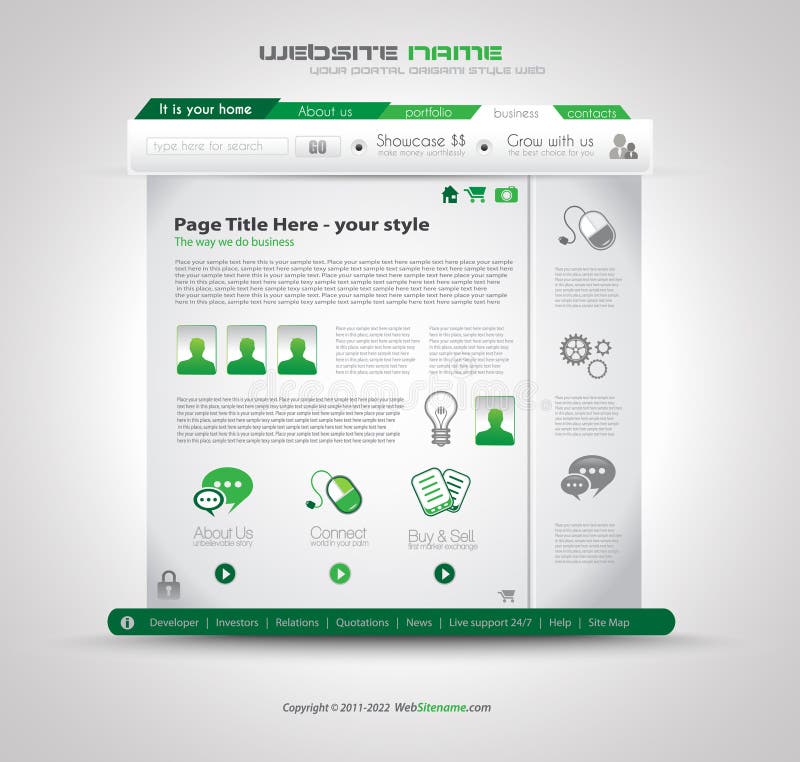 Quality clean web elements for blog and sites. I vector illustration