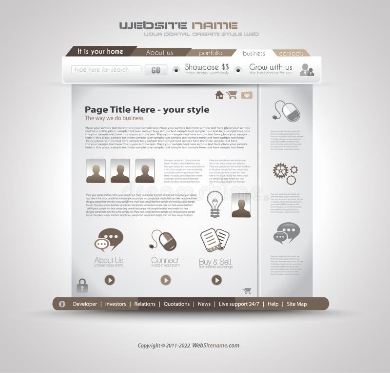 Quality clean web elements for blog and sites vector illustration