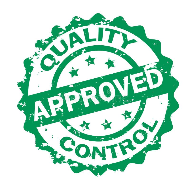 Quality Control Approved Stamp Stock Vector - Illustration of check