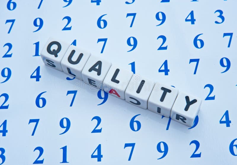 Quality counts royalty free stock images