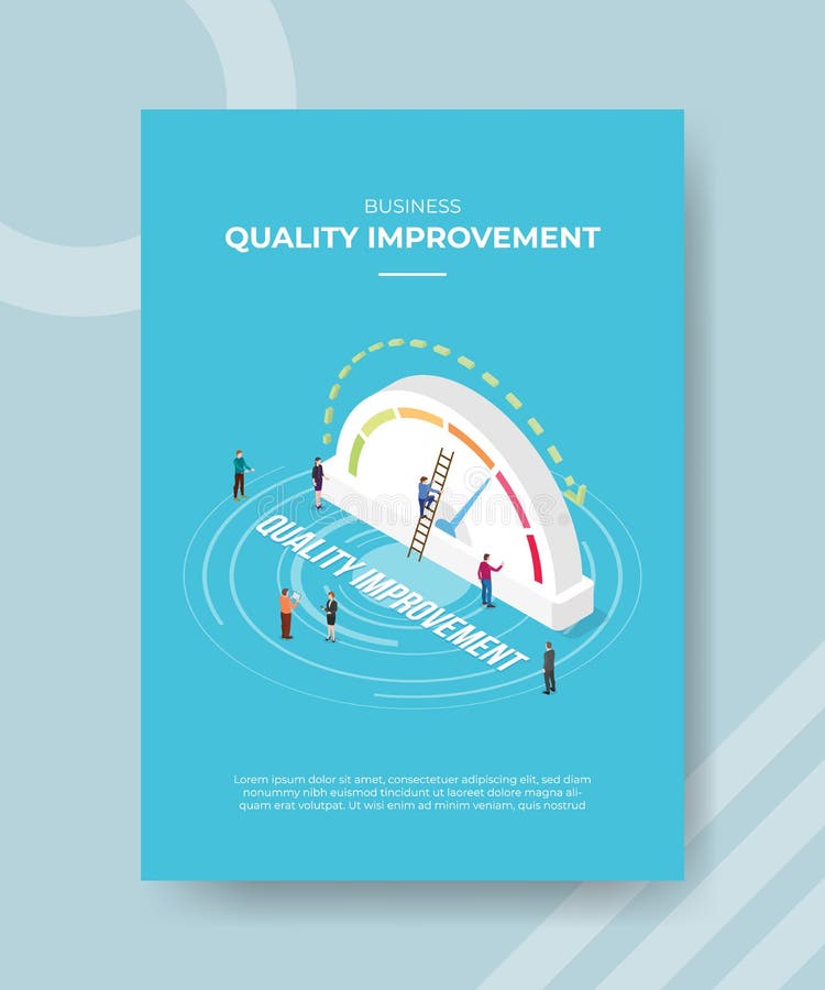Quality Improvement Banner Template. Quality Improvement Ribbon Label