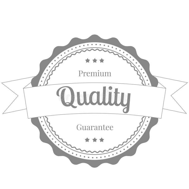 Quality Label Sticker Badge Stock Illustration Illustration of