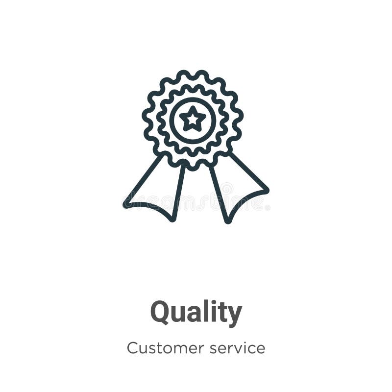 Quality Vector Icon on White Background. Flat Vector Quality Icon