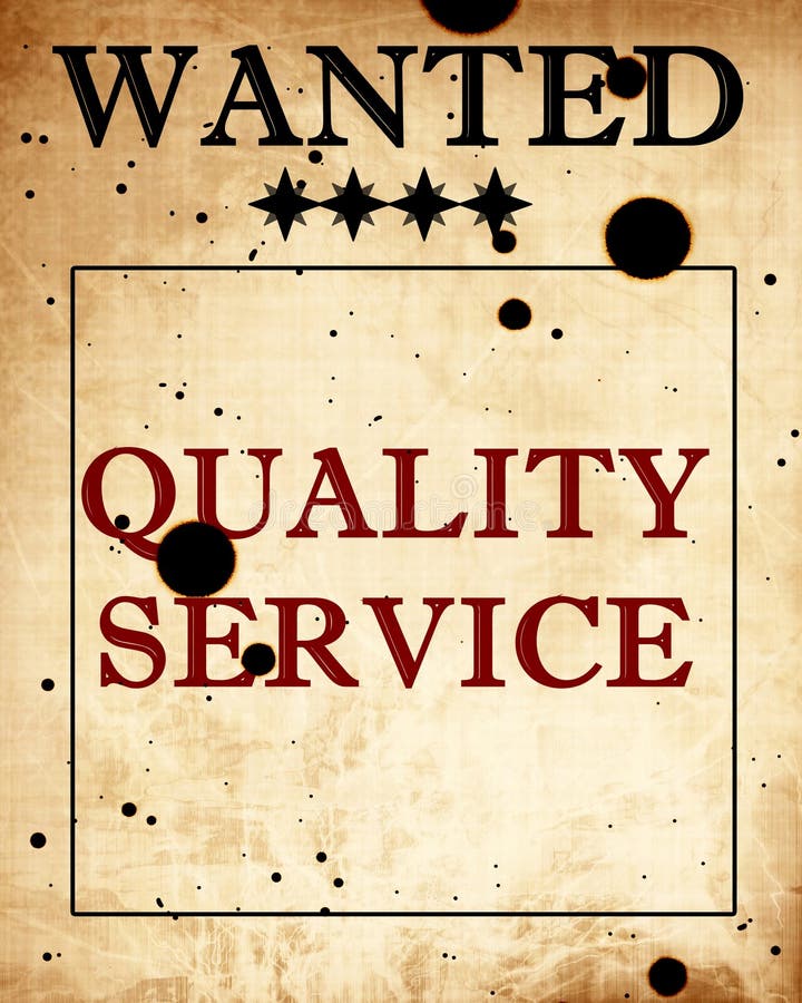 Quality service royalty free illustration