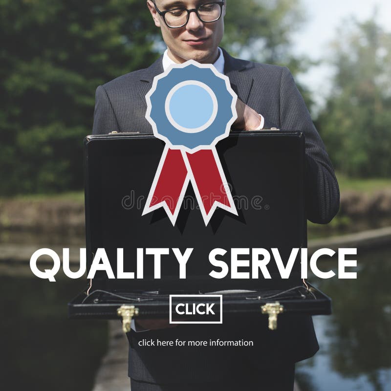 Quality Service Best Guarantee Value Concept Stock Image Image of