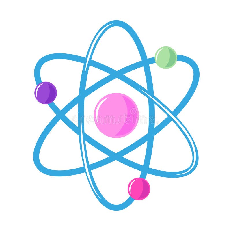 Quantenrechner für Atomstrukturen lizenzfreie abbildung