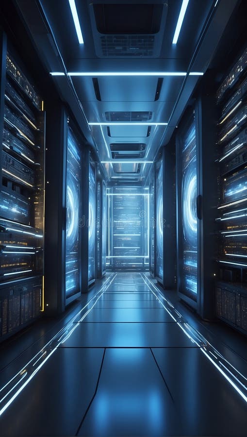 Quanticoquoziente ha scatenato meraviglie 3d dell'innovazione dei dati. generazione di aiuti illustrazione di stock