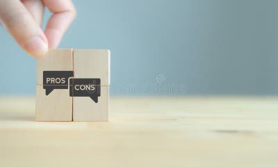 Quantitative Pros and Cons Analysis Concept. Stock Photo - Image of