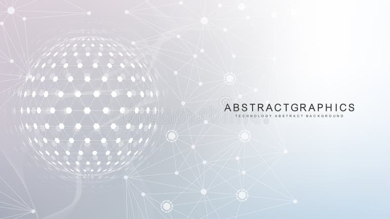 Quantum computing. Quantum processing. Artificial intelligence quantum computer technology concept. Future new royalty free illustration