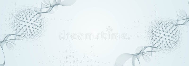 Quantum computing. Quantum processing. Artificial intelligence quantum computer technology concept. Future new royalty free illustration