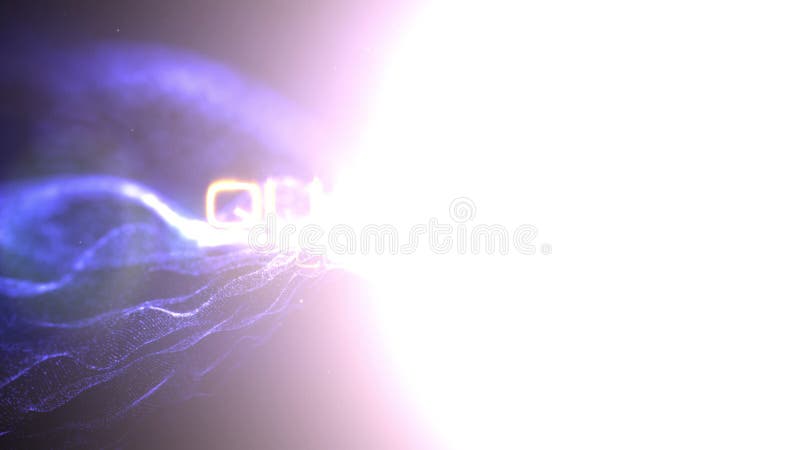 Quantum computing concept. stock video. Video of creativity - 113617079