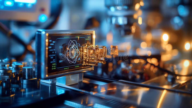 Quantum Key Generator Device stock photography