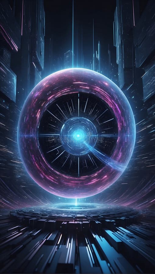 Quantumquotienten Daten zenith : Gestaltung von morgen. ai generieren stock abbildung