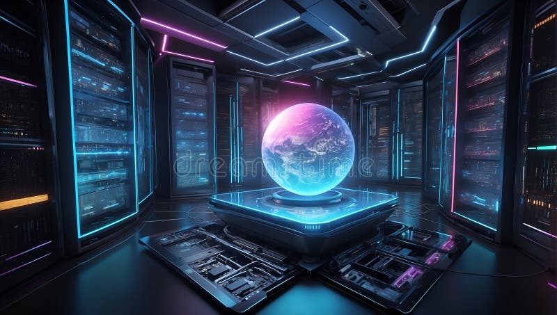 Quantumquotienten Datenutopie : Idealgestaltung. ai generieren lizenzfreie abbildung