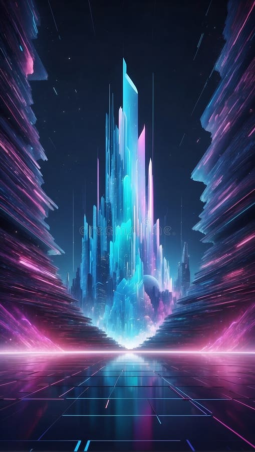 Quantumquoziente : data future liberato. generazione di aiuti illustrazione di stock