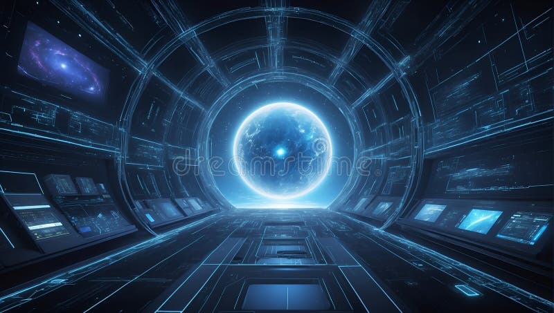 Quantumquoziente scomposto : dataeclissi domani ricerca. generazione di aiuti royalty illustrazione gratis