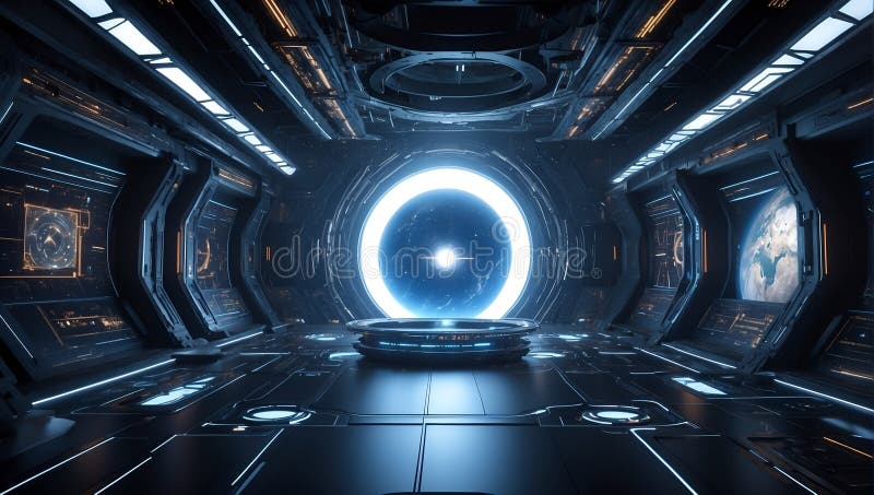 Quantumquoziente scomposto : frontiera data eclisse. generazione di aiuti royalty illustrazione gratis