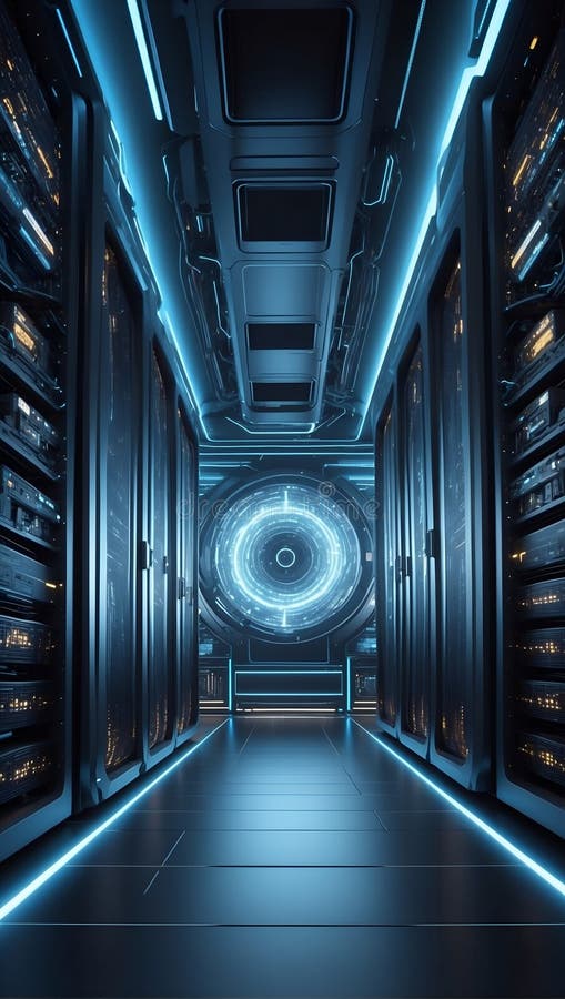 Quantumquoziente scomposto : orizzonti dati in 3d. generazione di aiuti illustrazione di stock