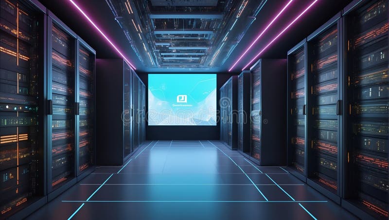 Quantumquoziente scomposto : scorgere il futuro cosmo dei dati. generazione di aiuti royalty illustrazione gratis
