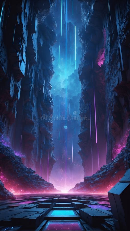 Quantumquoziente scomposto : una sinfonia dati. generazione di aiuti illustrazione di stock