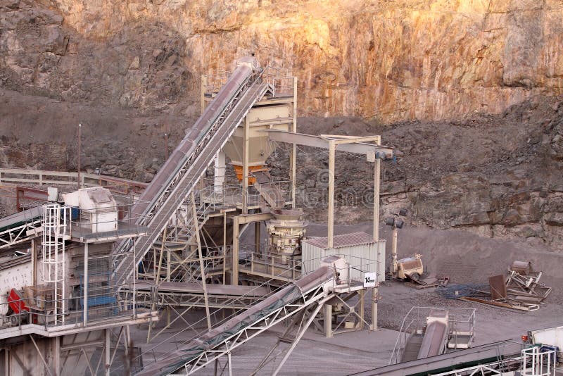 Quarry Works Industrial Digging Aerial View from Above Showing Sand