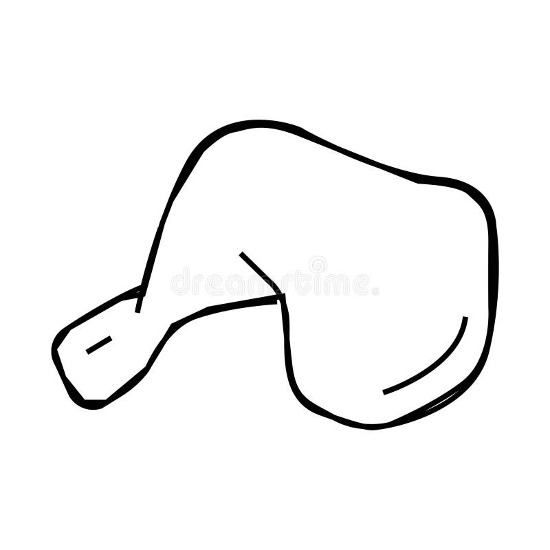 Ilustrare vectorială a pictogramei linie posterioară cu sfert royalty free illustration