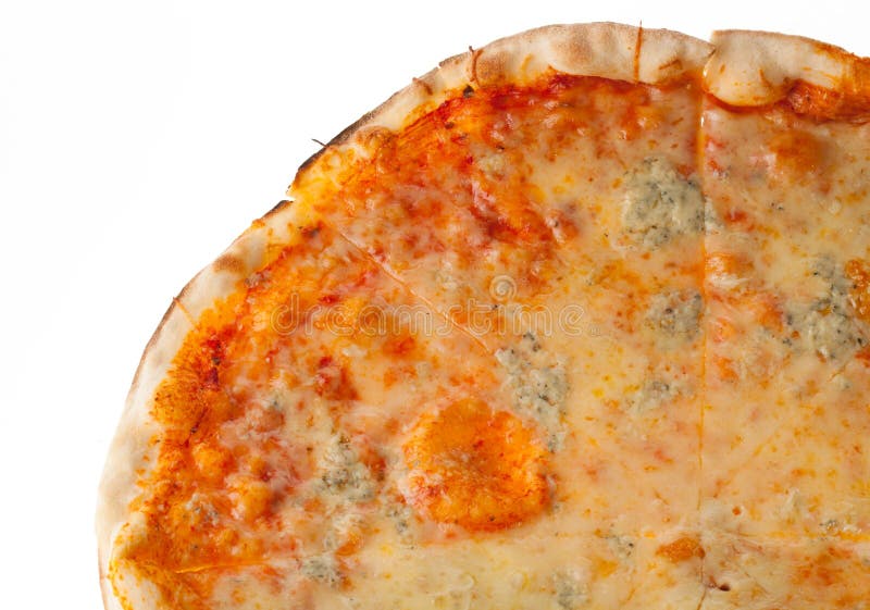 A quarter of pizza stock photo. Image of delicious, green 39980450