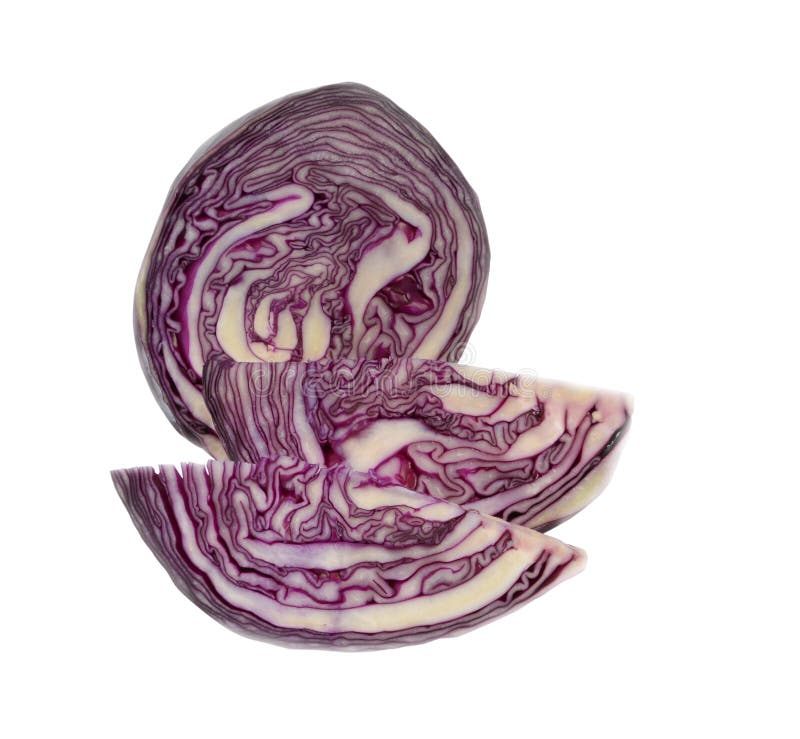 Quarters of red cabbage stock image. Image of healthy 37565011